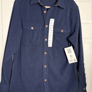 Men's Navy Casual Button Down Shirt
